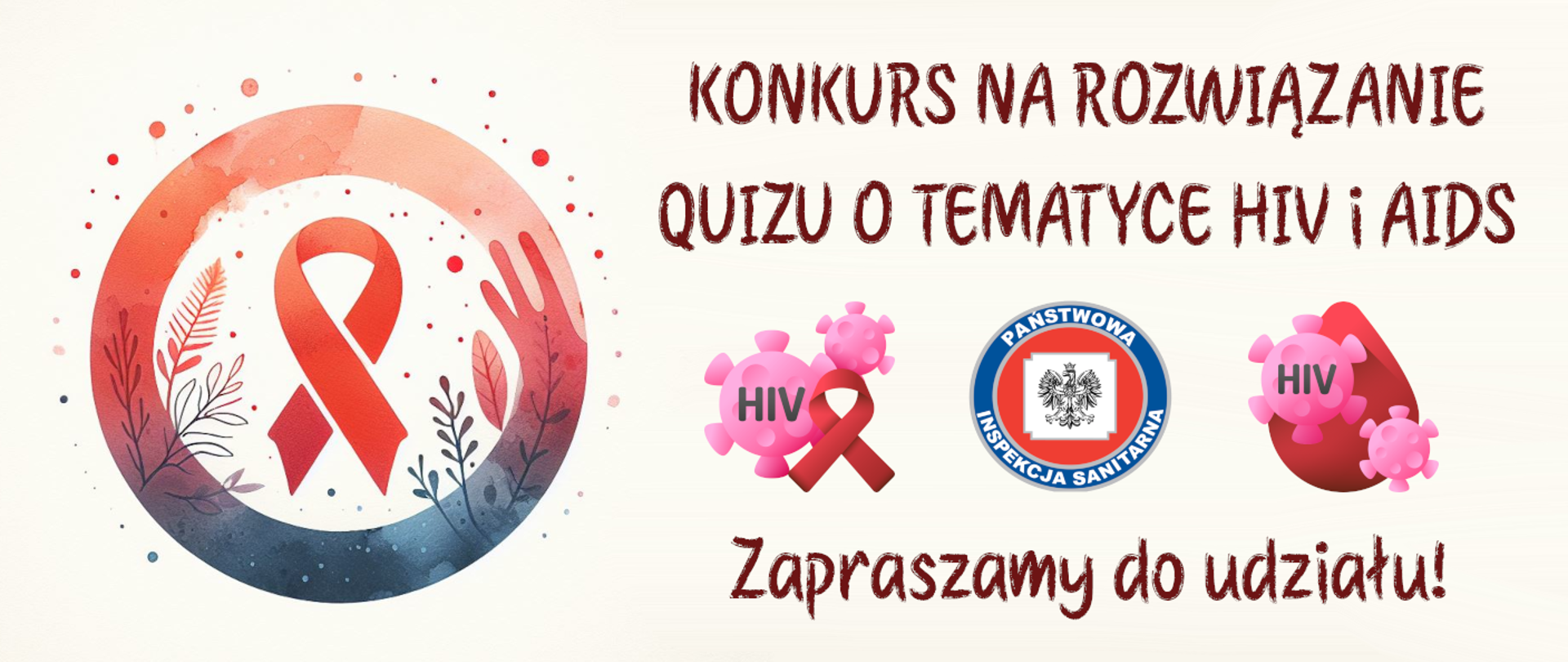 Konkurs na rozwiązanie quizu o tematyce HIV i AIDS