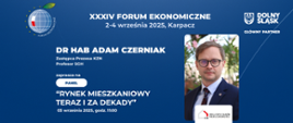 Zastępca Prezesa KZN gościem XXXIV Forum Ekonomicznego w Karpaczu!
