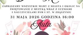 Plakat koncertu z okazji Dnia Matki.