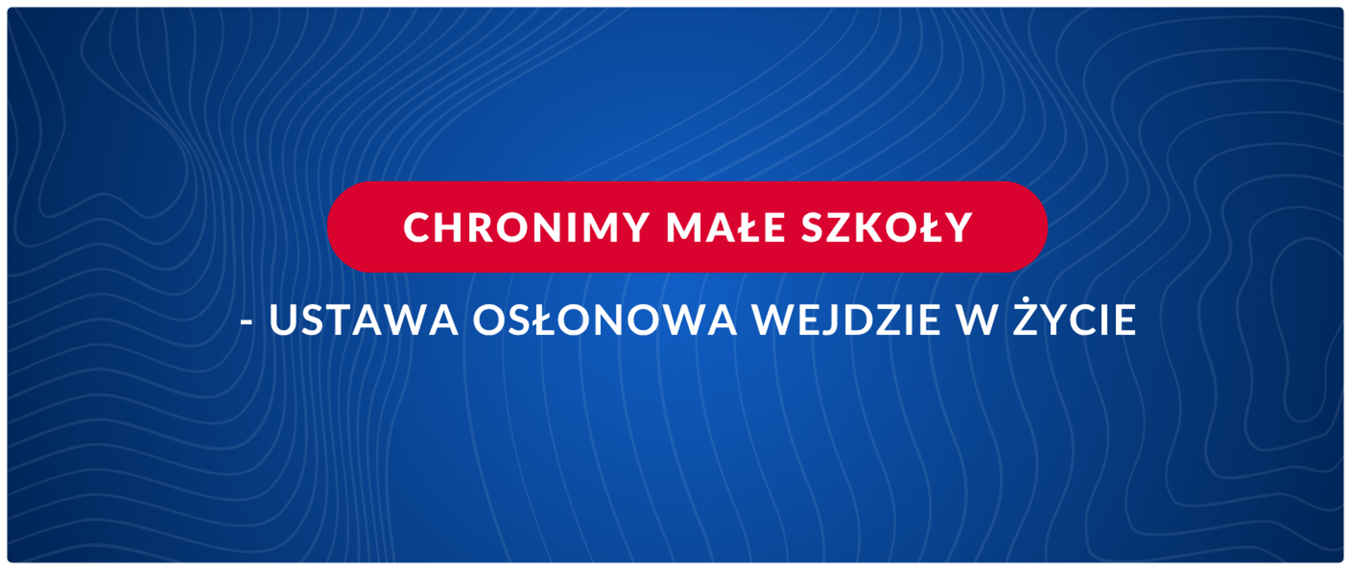 Chronimy małe szkoły - ustawa osłonowa wejdzie w życie