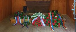 Wieniec od Ambasady RP w Słowenii w kaplicy cmentarnej w Ukanc