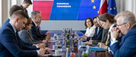Wiceminister Arkadiusz Marchewka spotkał się z Panią Jessika Roswall, Komisarz UE ds. Środowiska, Odporności Wodnej i Konkurencyjnej Gospodarki Obiegu Zamkniętego