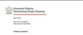 Zdjęcie przedstawia pismo informujące o zamieszczeniu na stronie ministerstwa spraw wewnętrznych i administracji poradnika weterana-poszkodowanego