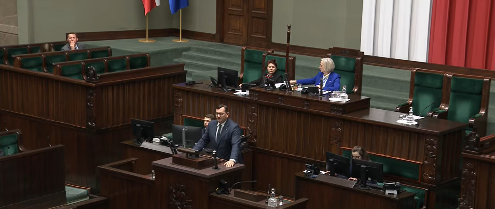 Minister Stefan Krajewski w Sejmie.