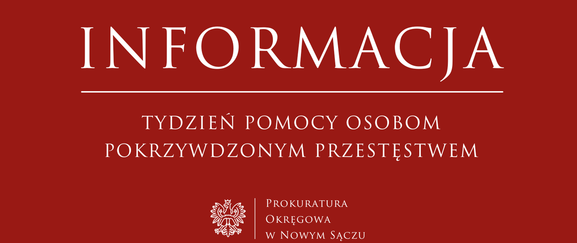 Tydzień pomocy osobom pokrzywdzonym