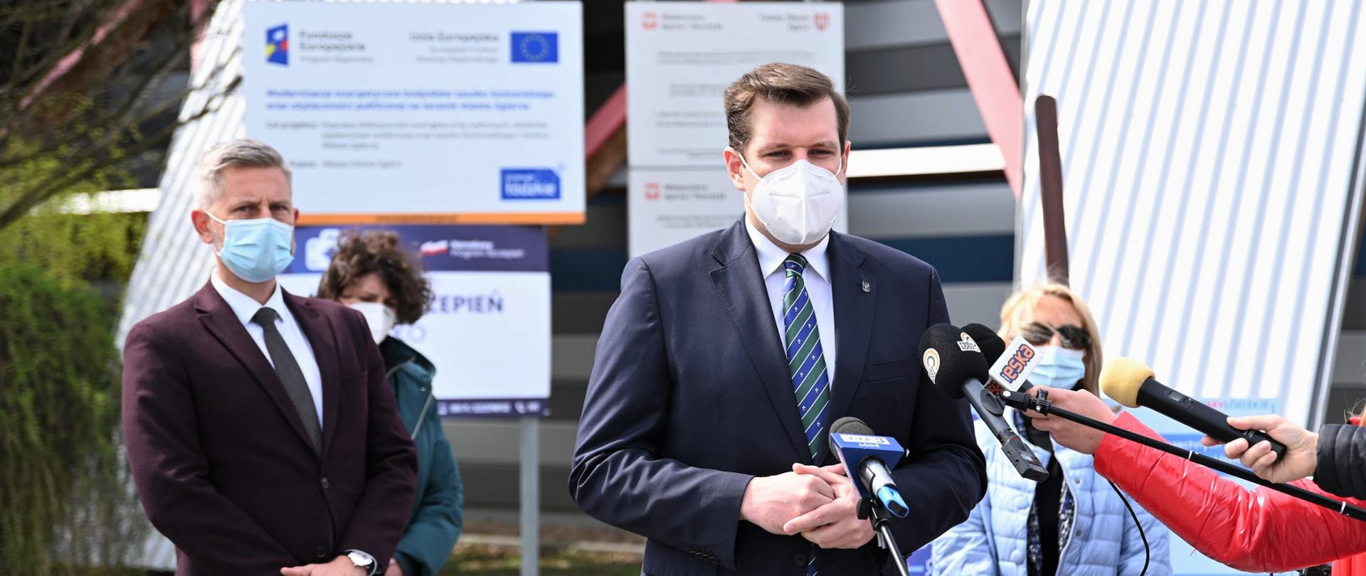 Konferencja prasowa w Zgierzu 