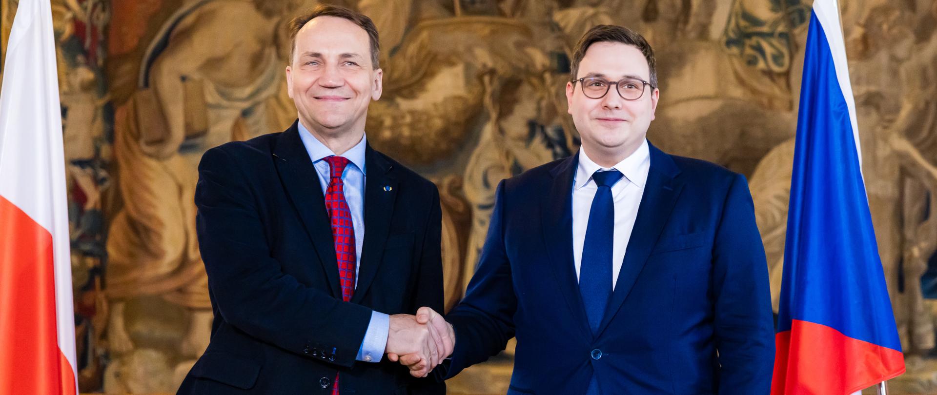 Rozmowy ministra Radosława Sikorskiego z ministrem spraw zagranicznych Republiki Czeskiej