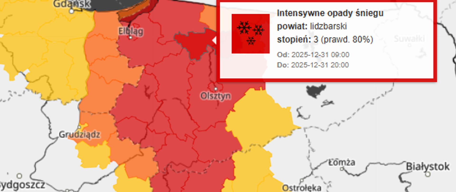 Alert pogodowy III st.