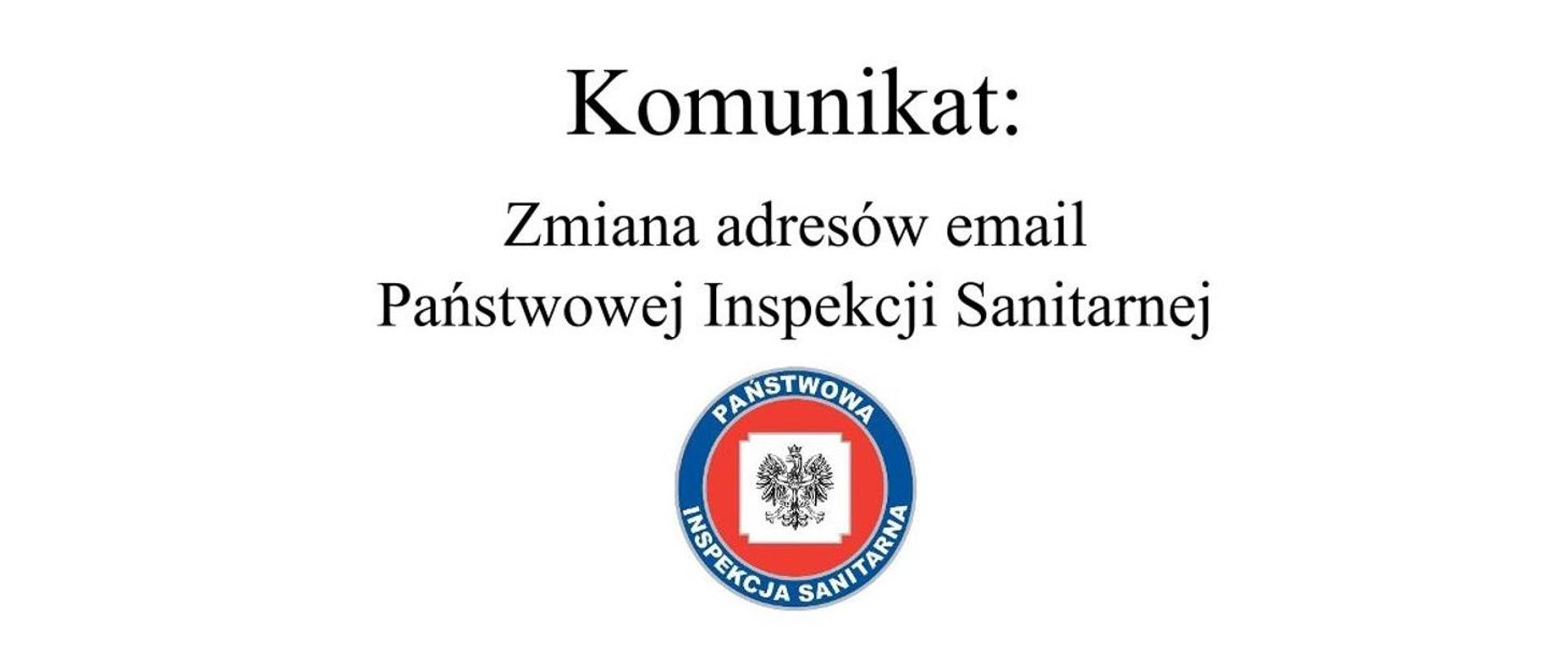 komunikat zmiana adresów e-mail PSSE w Pucku