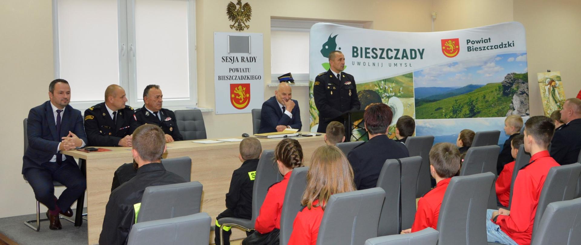 Przemówienie zastępcy podkarpackiego komendanta wojewódzkiego st. bryg. Daniela Dryniaka