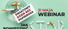 Światowy Dzień bez Tytoniu 31 maj 2023