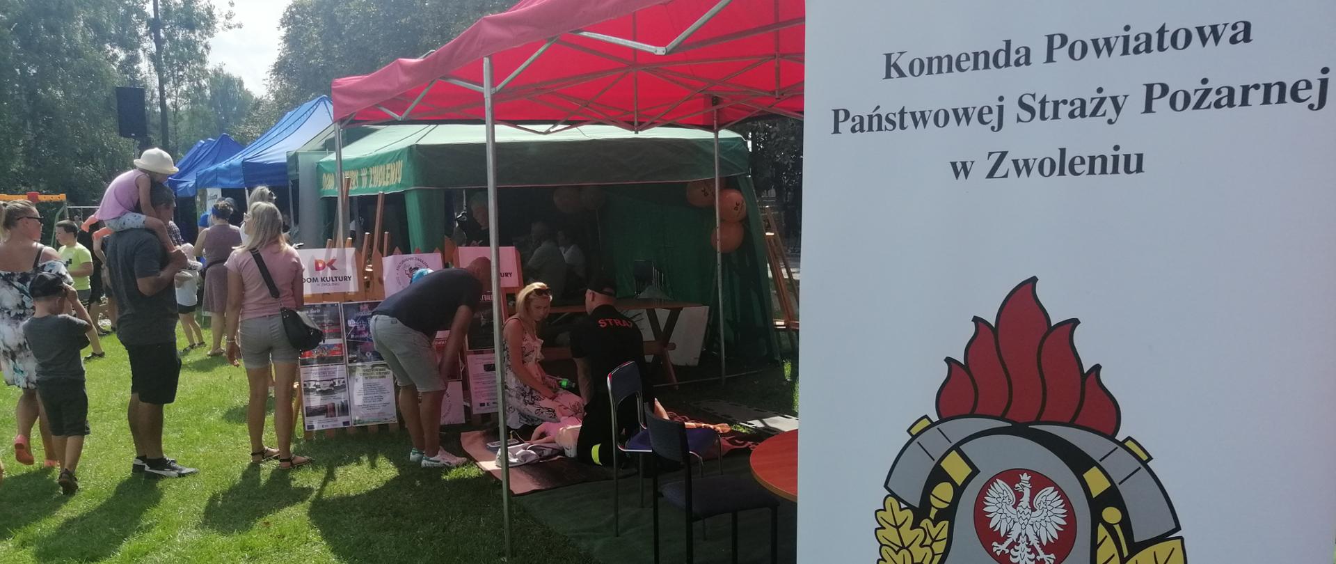 Piknik wojskowy - pokazy udzielania pierwszej pomocy oraz pokaz z zakresu ratownictwa technicznego
