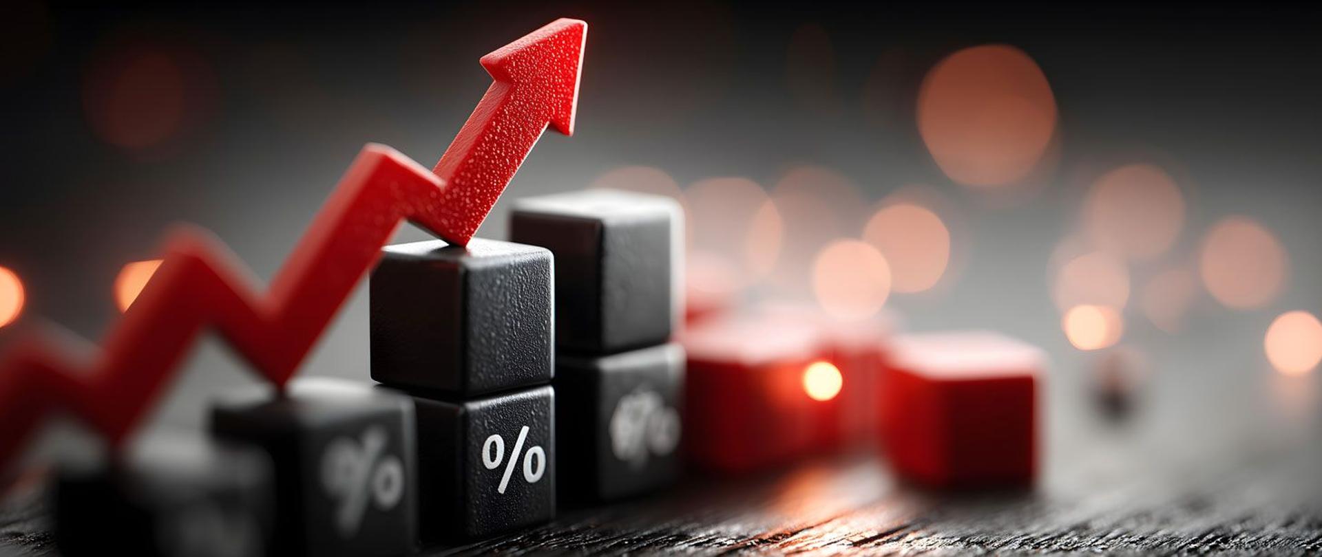 Ilustracja obrazująca procentowy wzrost 