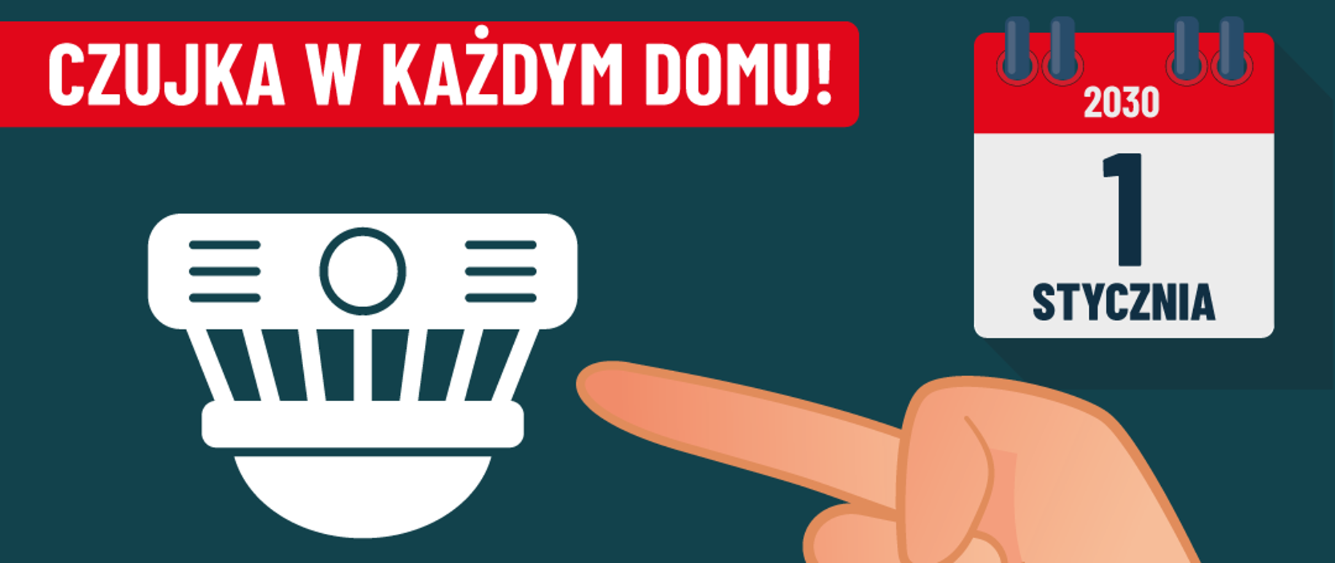 Zdjęcie przedstawia czujkę dymu