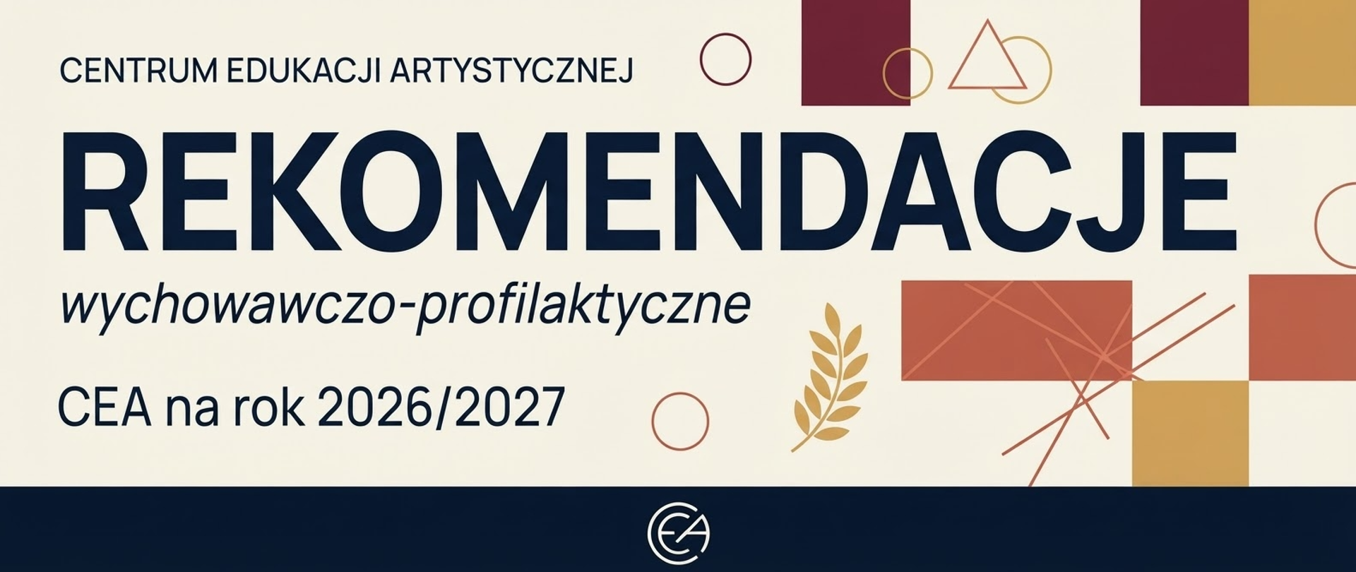 Rekomendacje wychowawczo-profilaktyczne CEA na rok 2026/2027