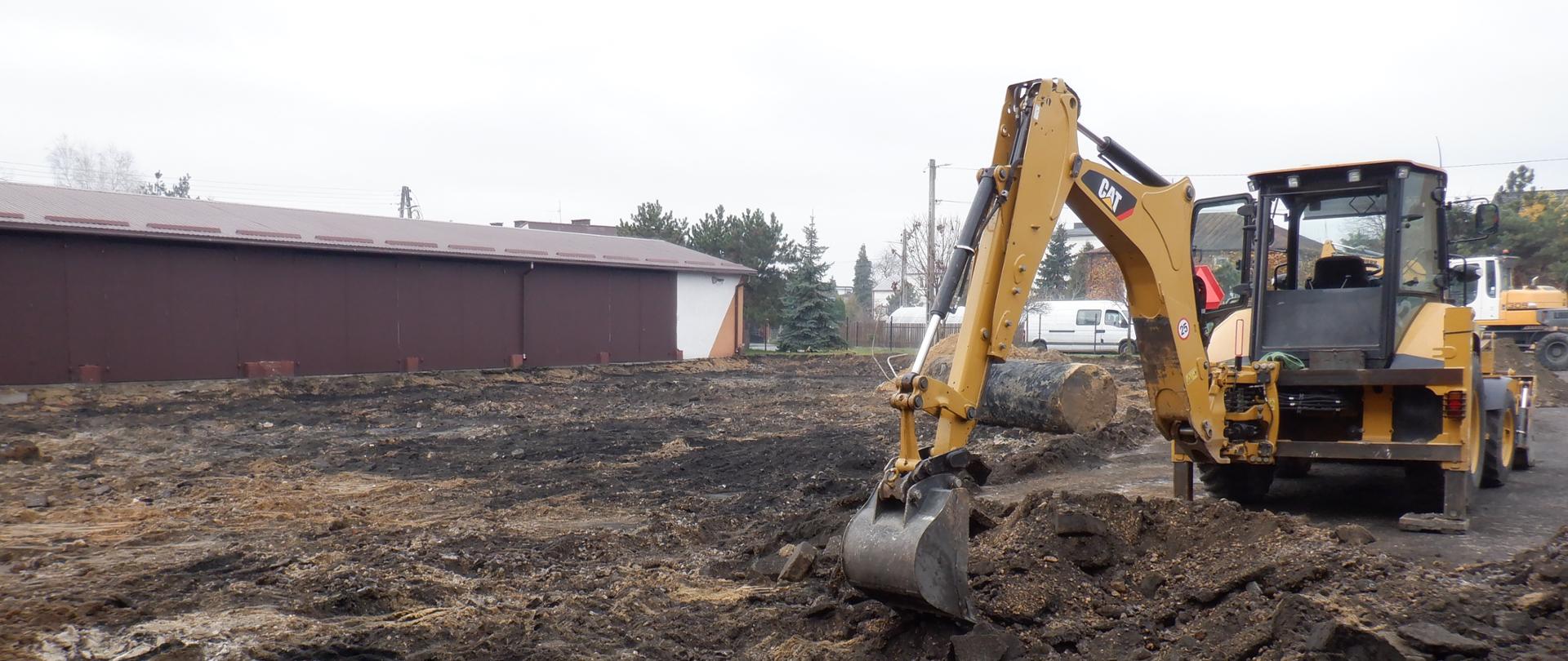 Remont nawierzchni placu wewnętrznego KP PSP Myszków. 