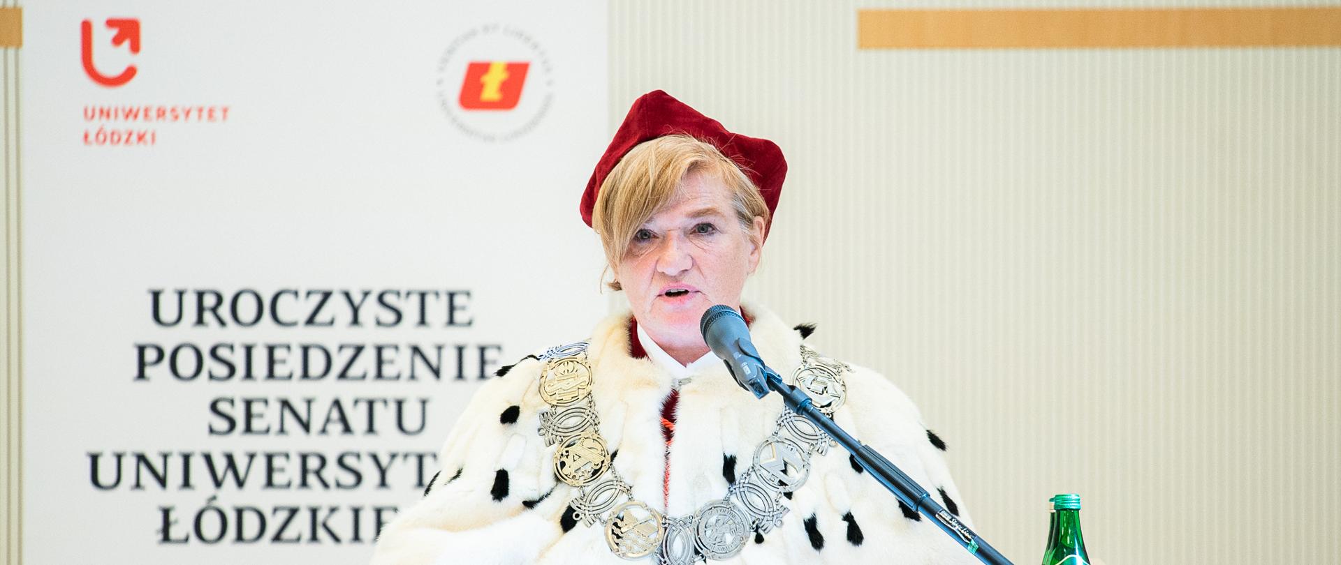 Rektor UŁ prof. dr hab. Elżbieta Żądzińska