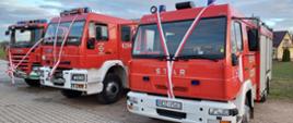 Uroczyste przekazanie samochodów pożarniczych jednostkom OSP: Hartowiec, Rumian i Koszelewy