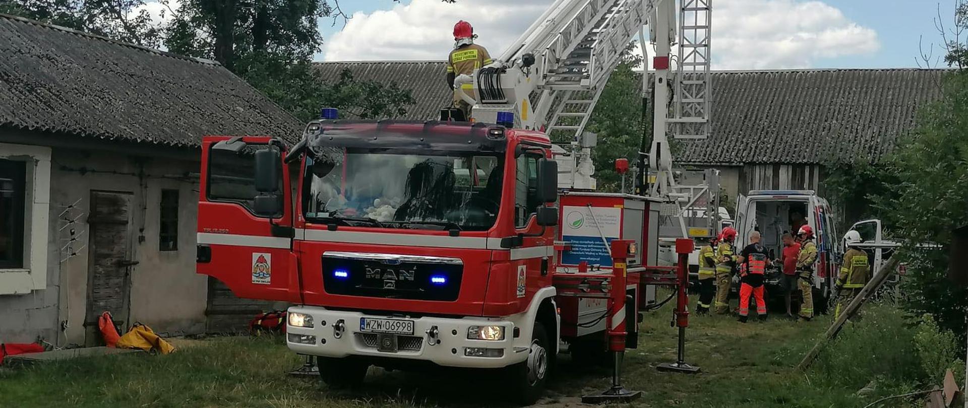 Upadek z wysokości Rawica Stara gm. Tczów Komenda Powiatowa