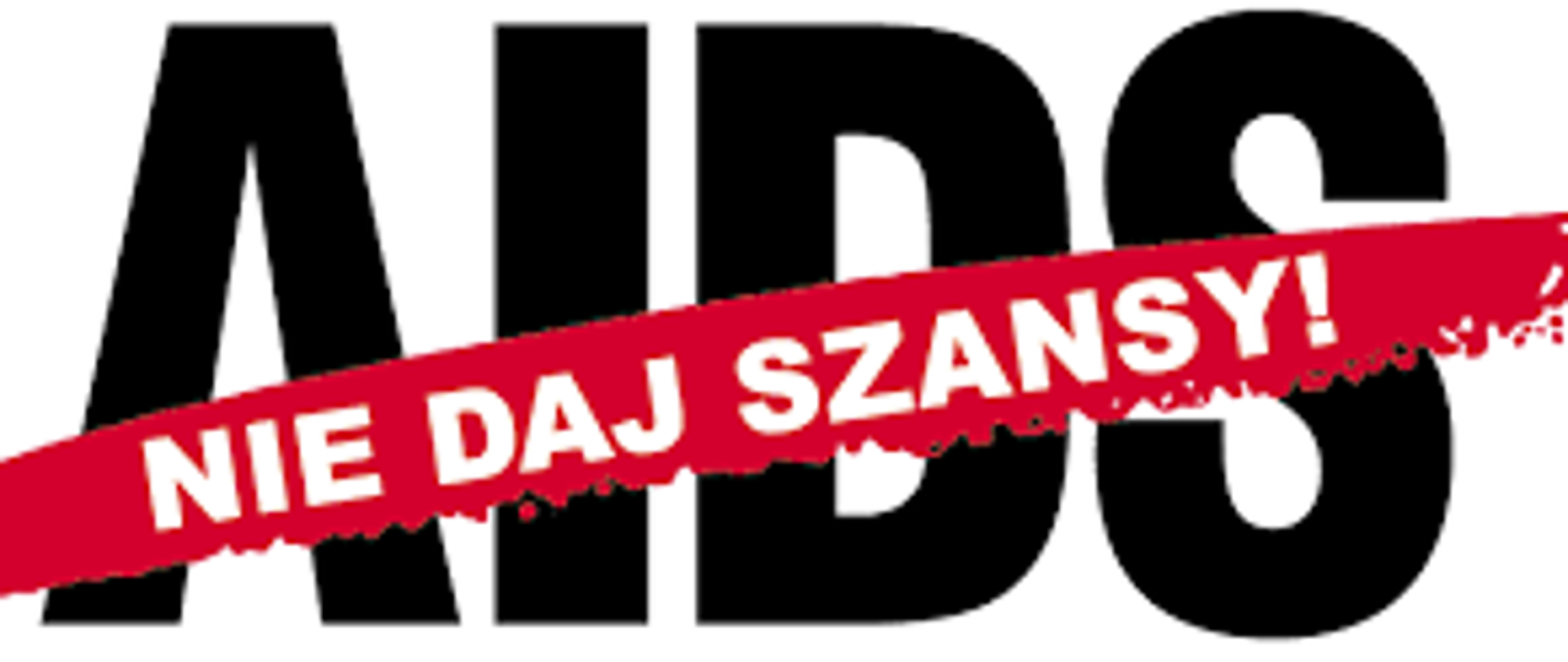 Grafika z napisem: Nie daj szansy AIDS