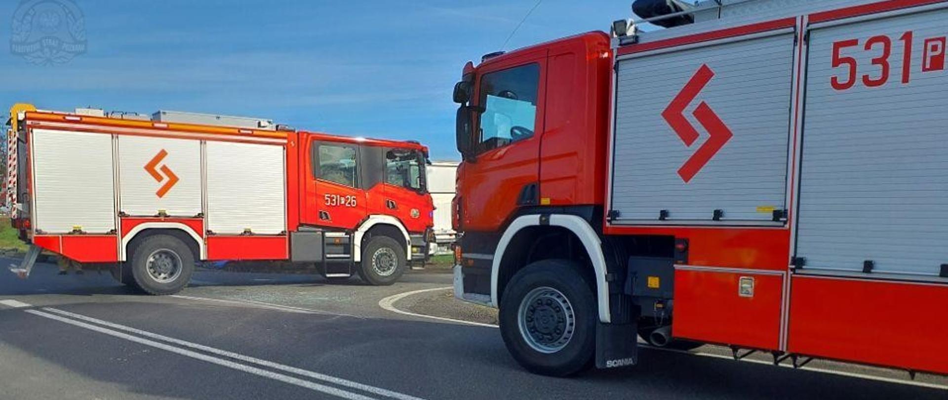 Pojazdy podczas akcji.