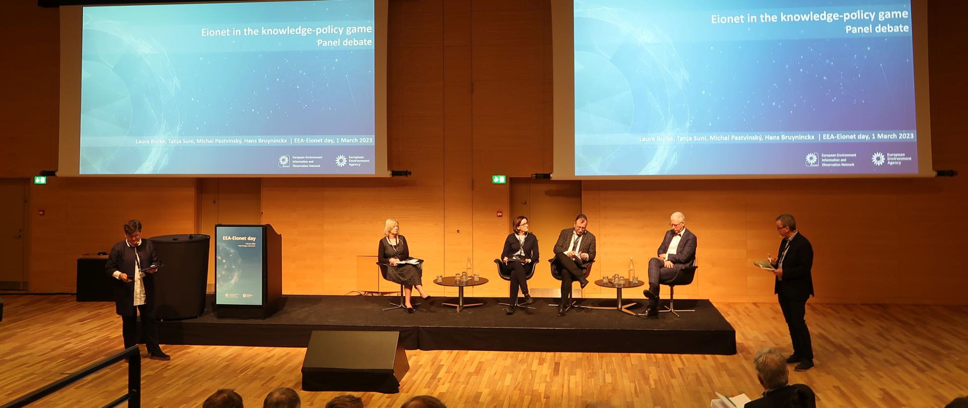 Prelegenci podczas konferencji EEA-EIONET Day
