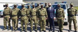 Powitanie żołnierzy Straży Granicznej w Słowenii przez Ambasadora RP Krzysztofa Olendzkiego 