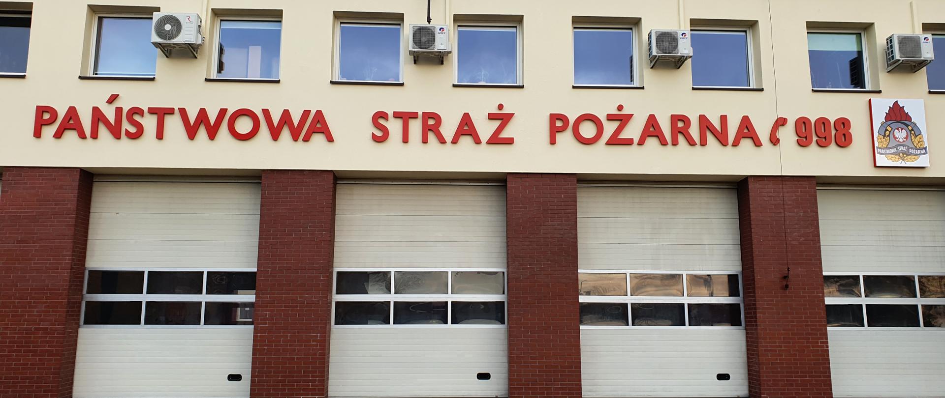 Remont elewacji budynku KPPSP Środa Wlkp.