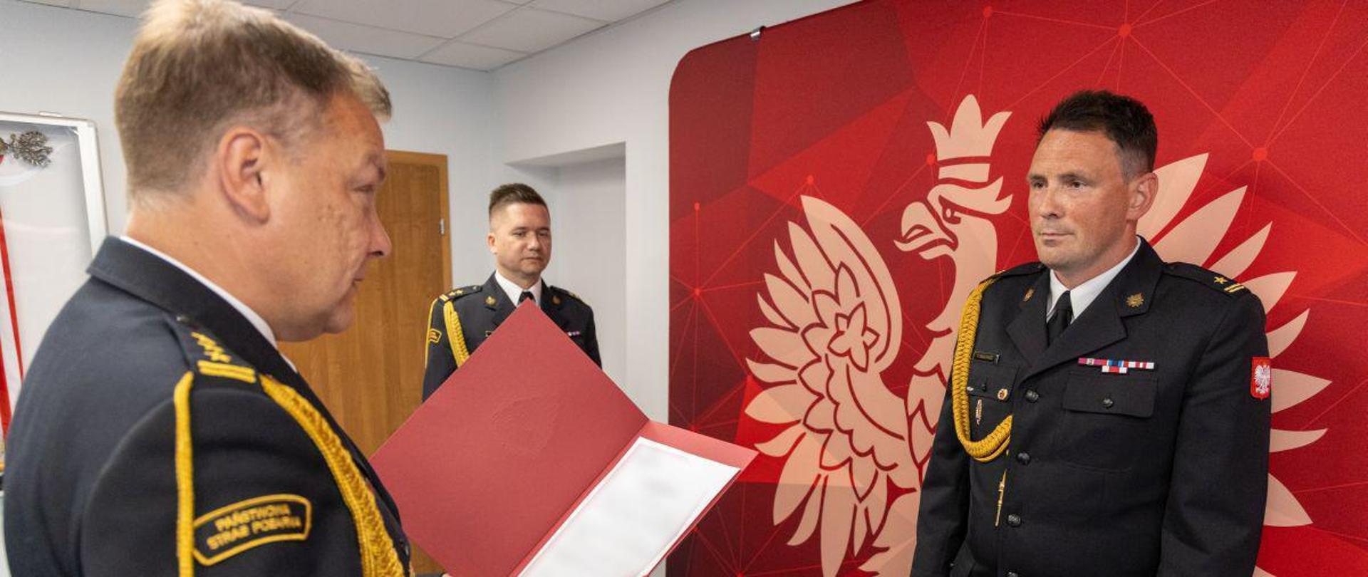 Wręczenie decyzji powierzenia pełnienia obowiązków Zastępcy Komendanta Miejskiego PSP w Opolu