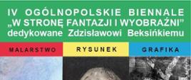 Plakat wystawy pokonkursowej IV Ogólnopolskiego Biennale "W Stronę Fantazji i Wyobraźni"