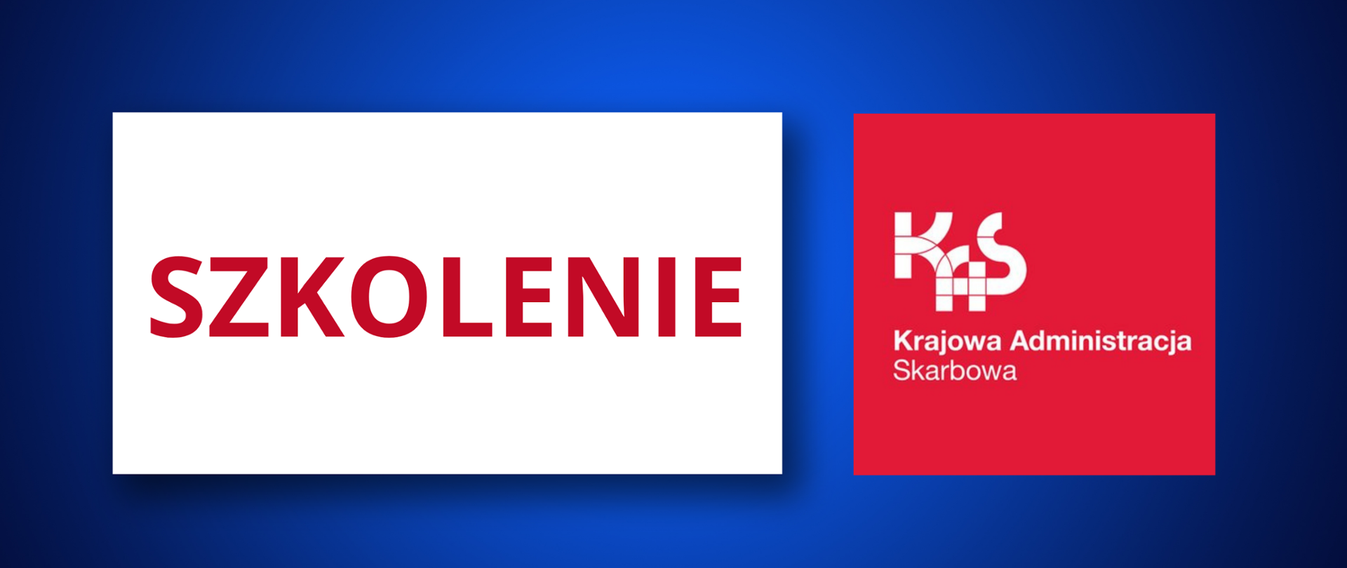 napis szkolenie i logo KAS