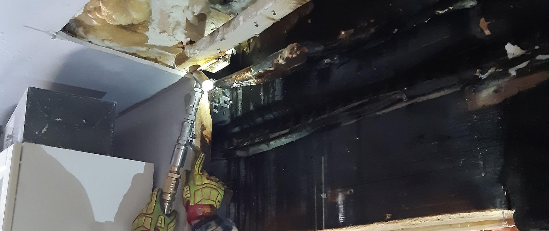 Pożar budynku na Stasikówce