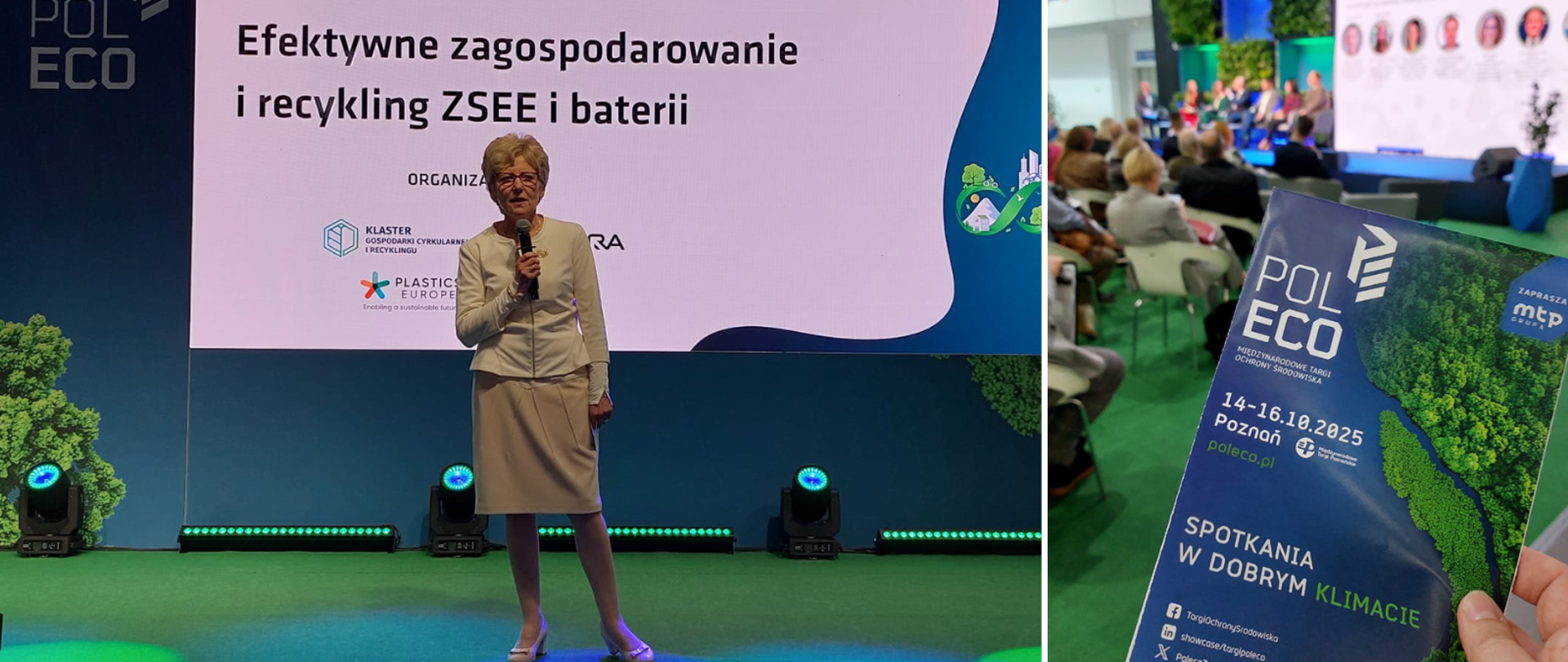 Zdjęcie Hanny Kończal, ulotka targów Poleco