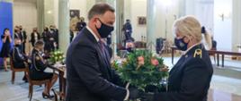 Spotkanie Prezydenta RP ze strażakami zaangażowanymi w walkę z pandemią