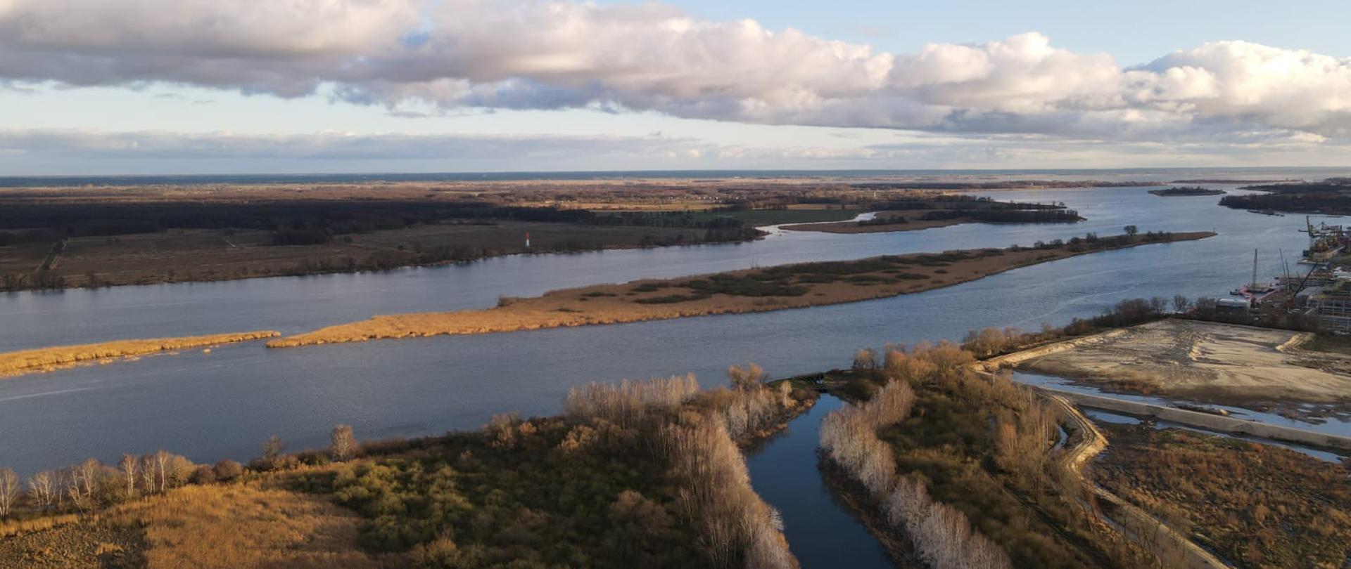 Odra w rejonie przyszłego tunelu