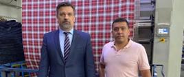 Ambasador Radosław Gruk z wizytą w fabryce bawełny Zelal Tekstil w Taszkencie