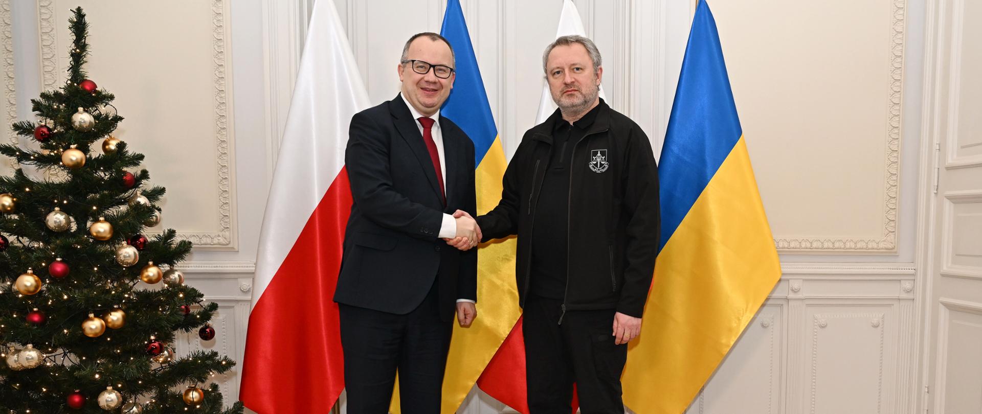 Spotkanie Ministra Sprawiedliwości Adama Bodnara z Prokuratorem Generalnym Ukrainy Panem Adriyem Kostinem 