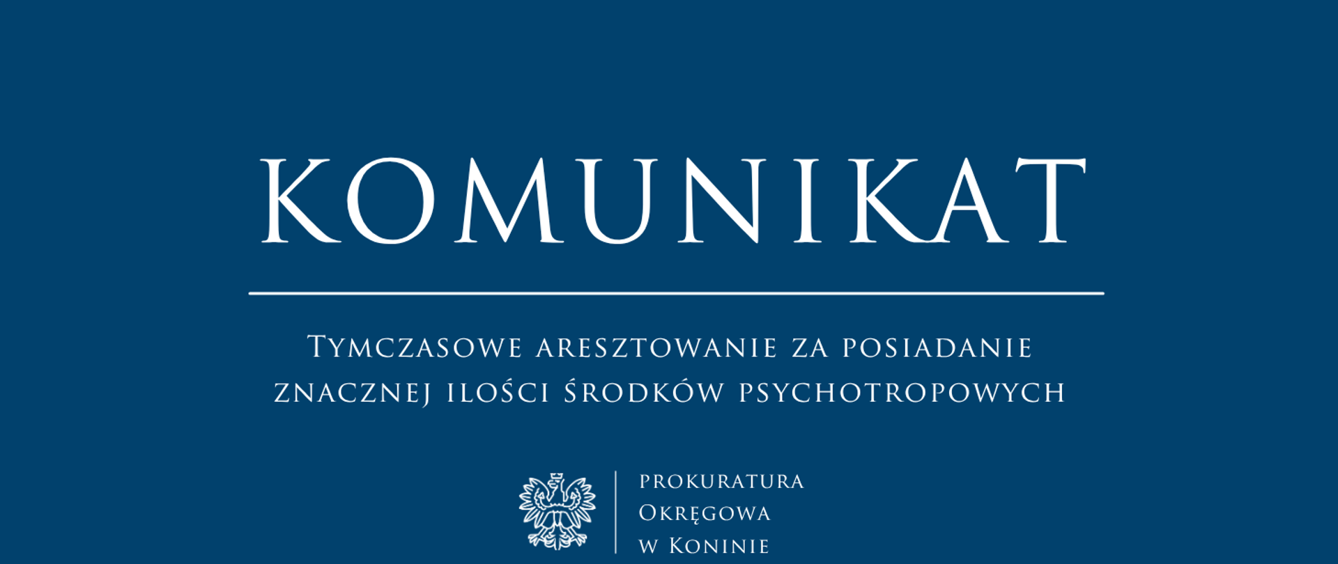 KOMUNIKAT ARESZT NARKOTYKI PR KOŁO VI 2026