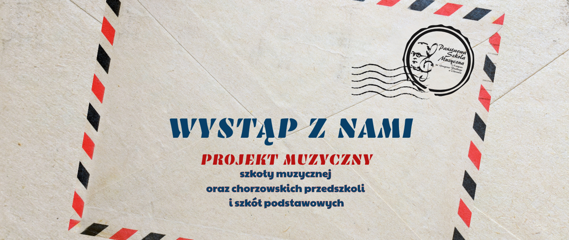 Baner promujący projekt muzyczny „Wystąp z Nami” 