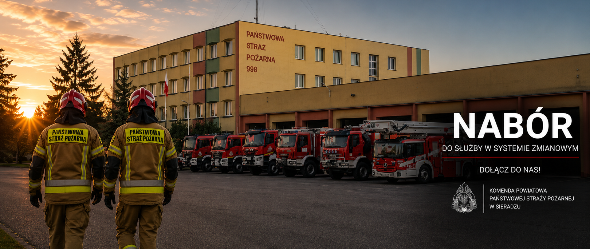 Baner promujący nabór do służby