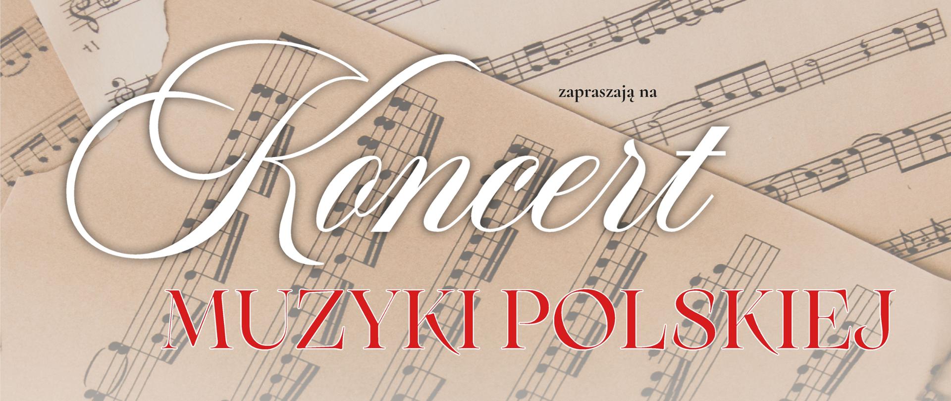 Plakat zapowiadający „Koncert Muzyki Polskiej”. W tle widoczne nuty i fragment instrumentu dętego. Treść plakatu:
„Fundacja Skala Pasji i Państwowa Szkoła Muzyczna w Krzeszowicach zapraszają na Koncert Muzyki Polskiej.
Podczas koncertu wystąpią: Orkiestra dęta Skala Pasji, Orkiestra smyczkowa, Chór, soliści PSM I st. w Krzeszowicach.
Świętuj z nami finał wspólnym śpiewaniem pieśni patriotycznych.
12 listopada 2025 roku o 18:00
Aula PSM, ul. Ogrodowa 7, Krzeszowice.
Wstęp wolny.”
Na dole plakatu umieszczono logotypy i informacje:
Projekt realizowany przy wsparciu finansowym Województwa Małopolskiego
Projekt realizowany przy wsparciu finansowym Powiatu Krakowskiego
Projekt realizowany przy wsparciu finansowym Gminy Krzeszowice
Sponsorzy i partnerzy: Kopalnia Porfiru i Diabazu
Patronat medialny: Głos Seniora, Przełom, Magazyn Krzeszowicki
