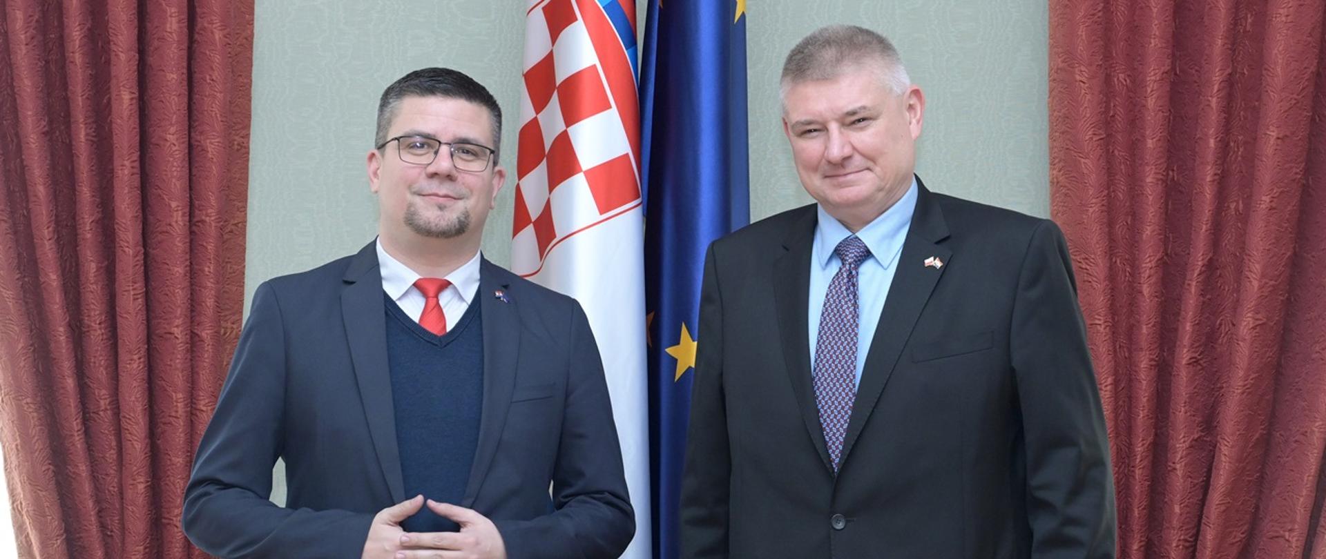 Spotkanie Ambasadora P.Czerwińskiego z przewodniczącym parlamentarnej Komisji Spraw Europejskich, Panem Domagojem Hajdukoviciem