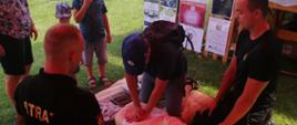 Piknik wojskowy - pokazy udzielania pierwszej pomocy oraz pokaz z zakresu ratownictwa technicznego