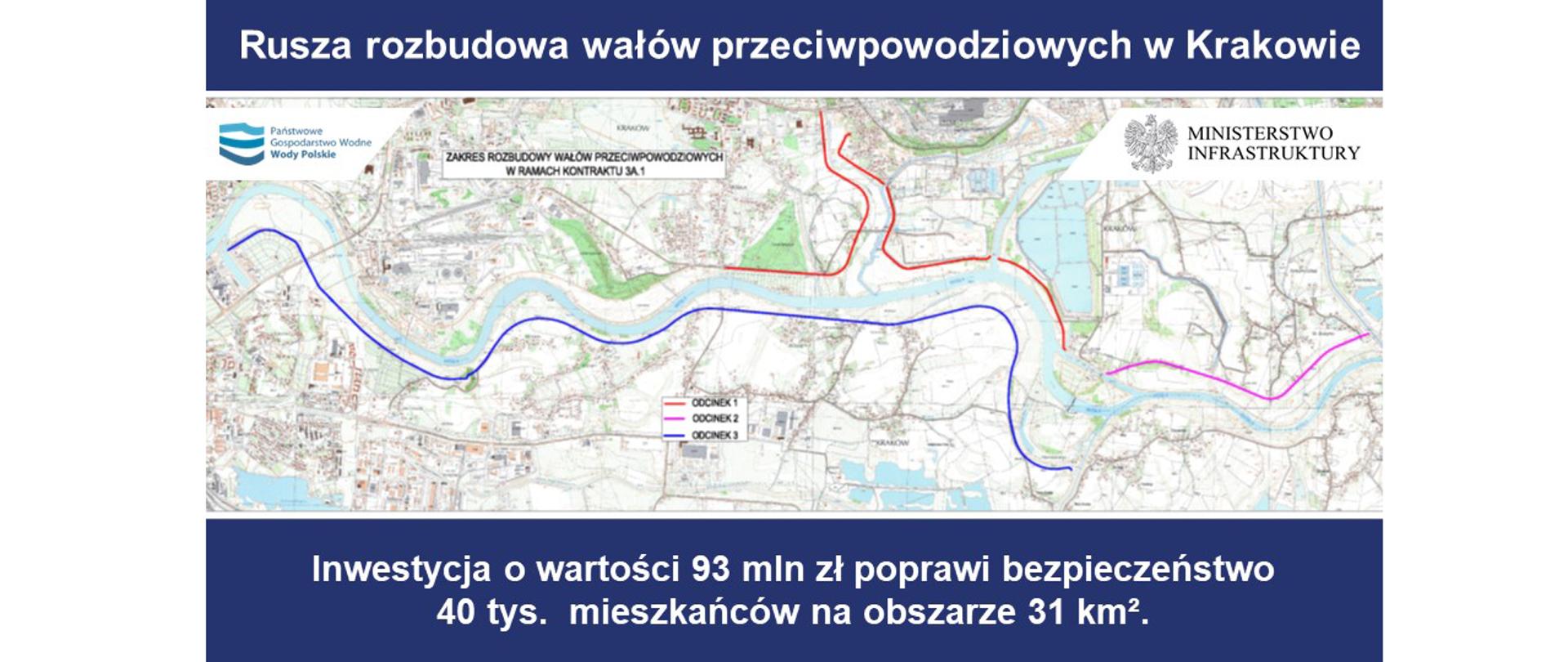 Rozpoczęła się modernizacja wałów przeciwpowodziowych w Krakowie