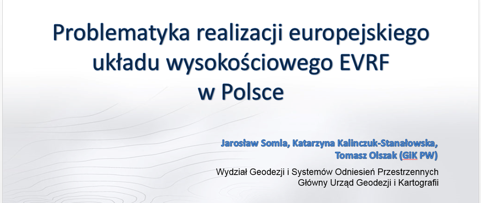 Slajd tytułowy z przedstawionej prezentacji