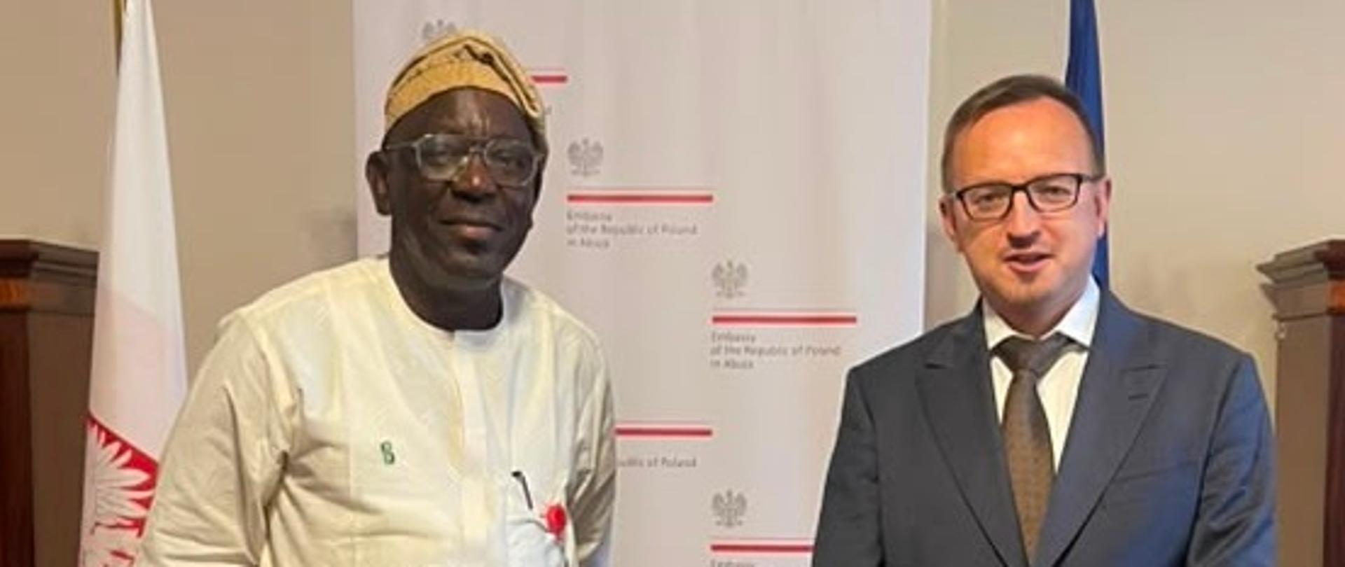 Mr Adeboye Adeyinka and Amb. Michał Cygan