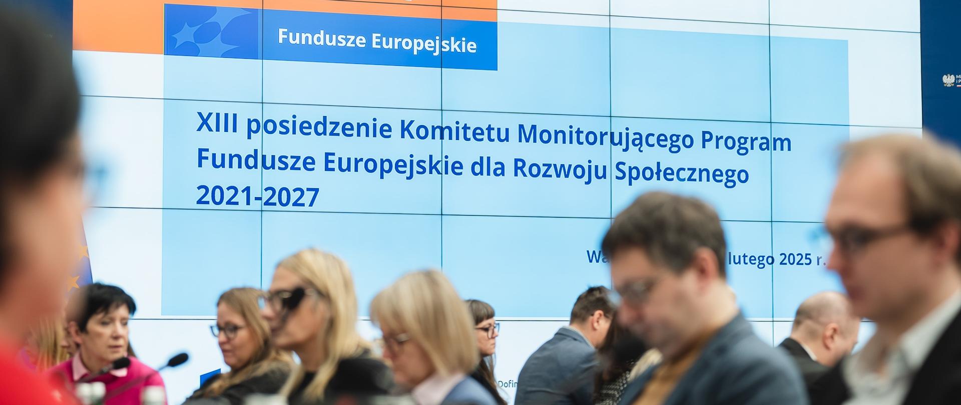 Posiedzenie Komitetu Monitorującego Program Fundusze Europejskie dla Rozwoju Społecznego