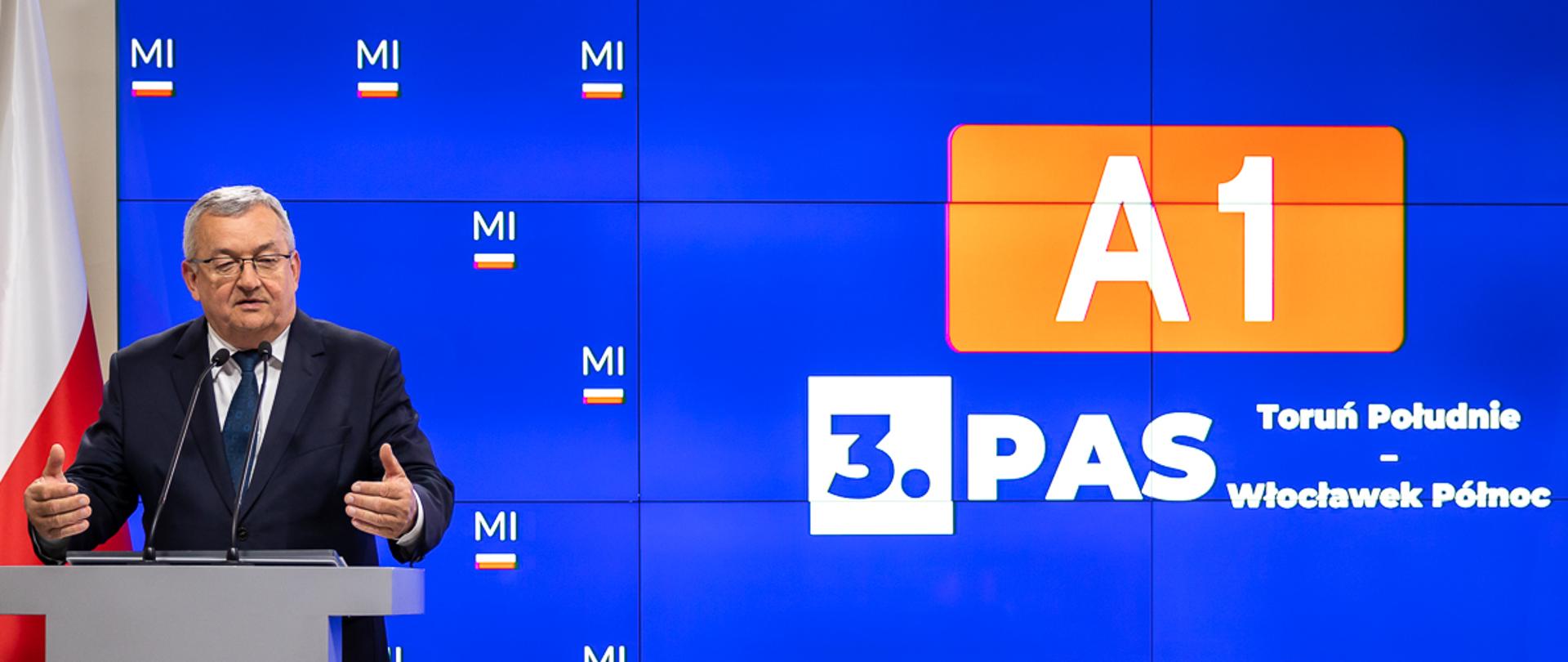 A1 od Torunia do Włocławka zyska 3. pas