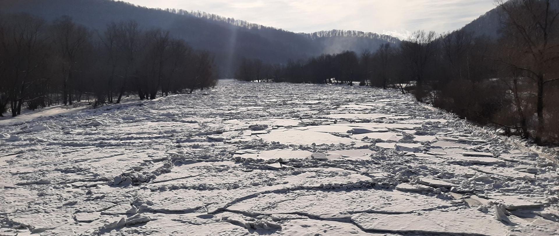 m. Rajskie powyżej mostu na Sanie