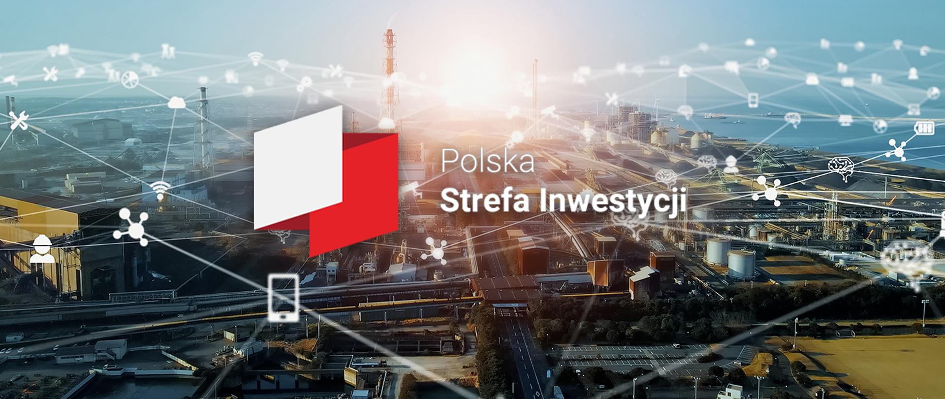 Polska Strefa Inwestycji - na zdjęciu budynki fabryk i przecinające je drogi i mosty.